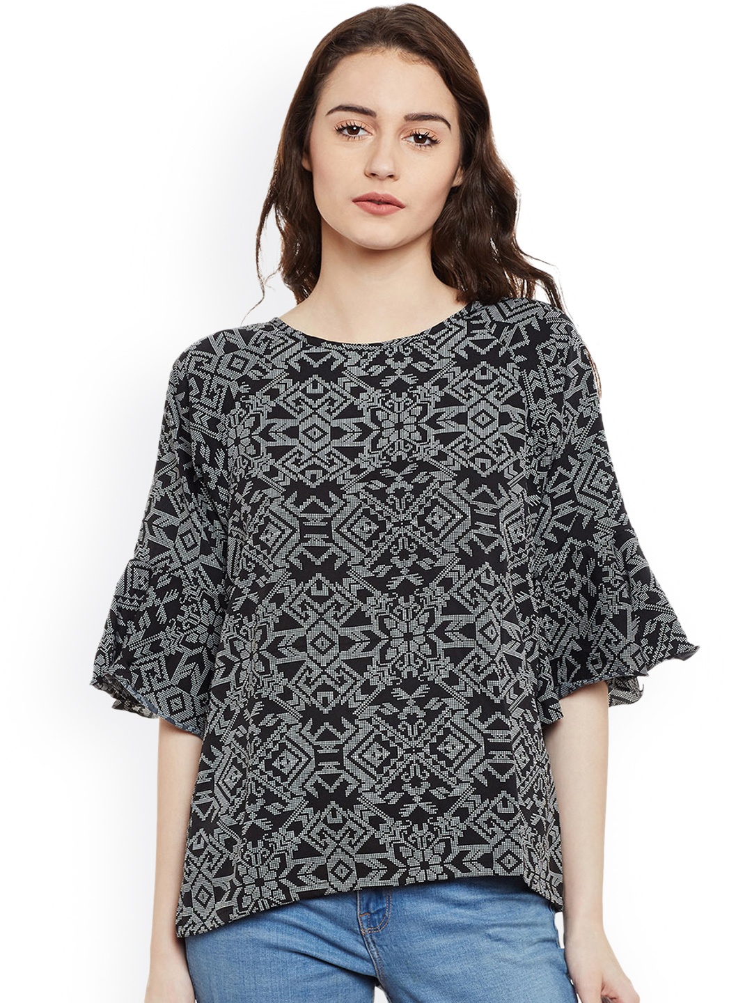 

Miss Chase Women Black Printed Top