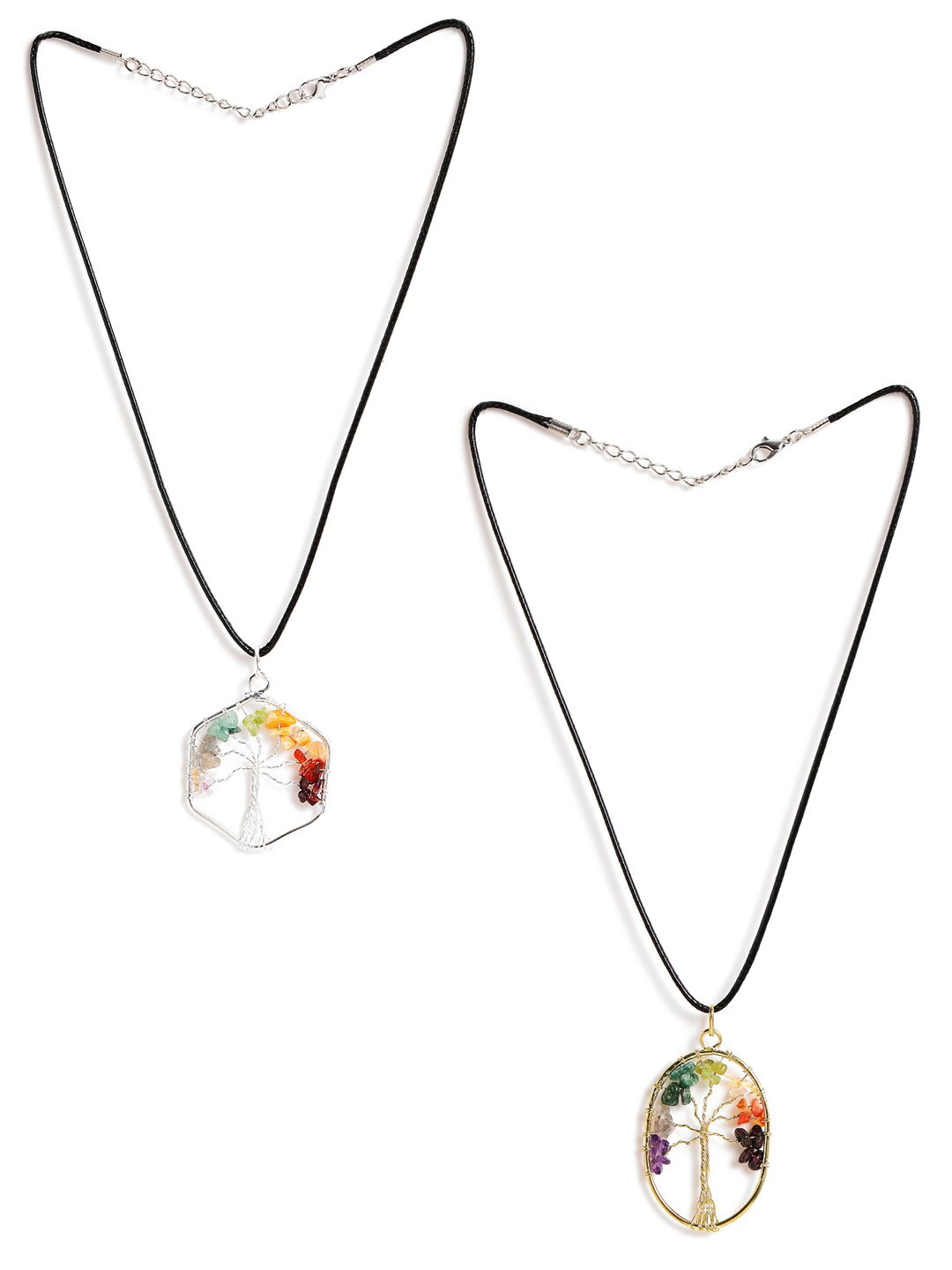 

EL REGALO Gold-Plated Necklace, Black