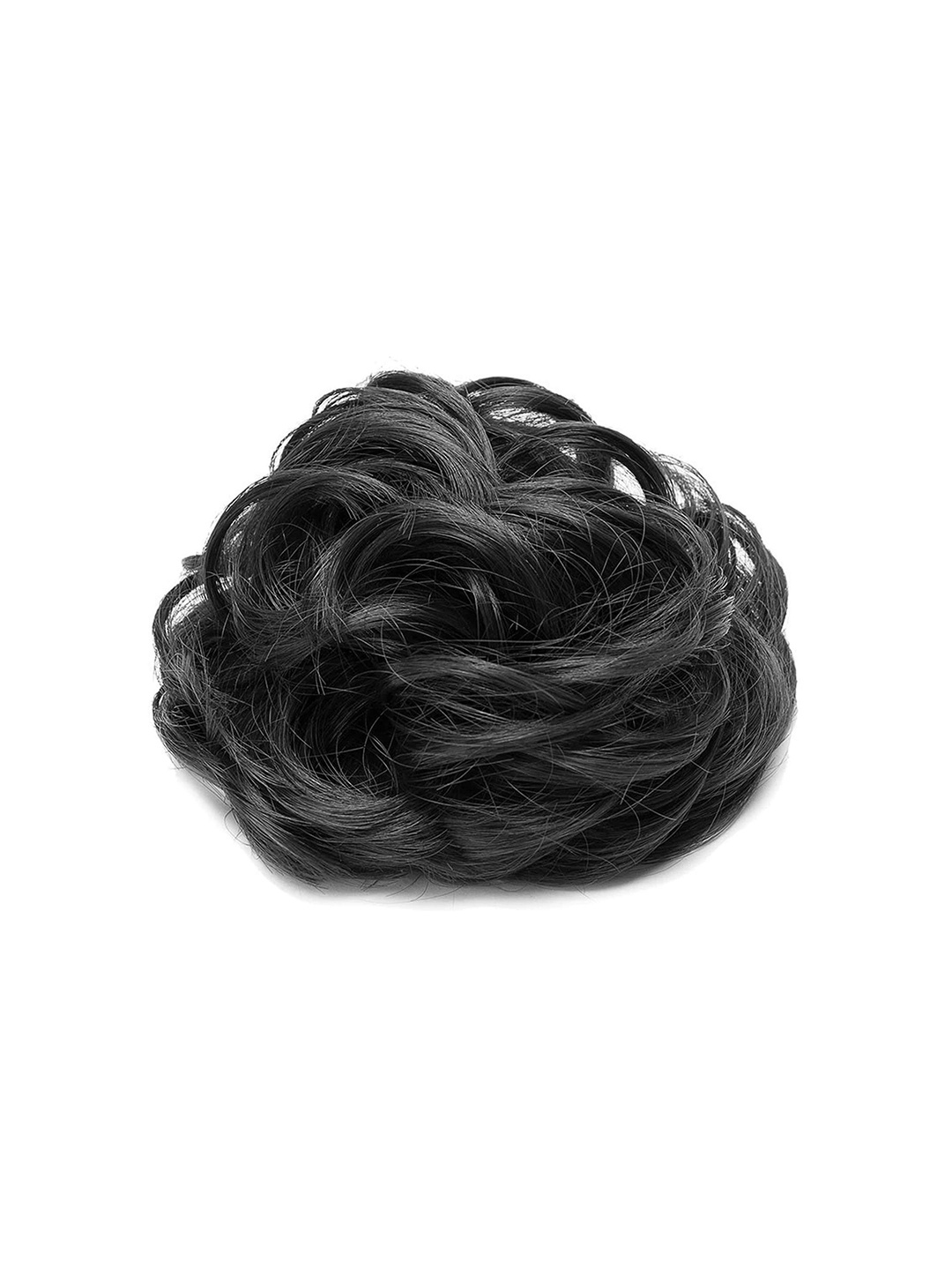 

CHANDERKASH Set Of 2 Synthetic Messy Bun Nylon & Synthetic Hair Extension, Black