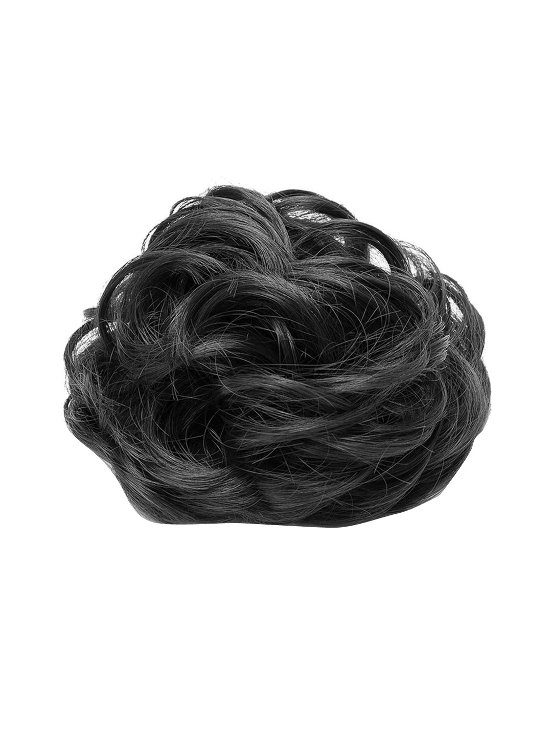 

CHRONEX Pack Of 2 Messy Bun Hair Extension With Elastic Rubber, Black