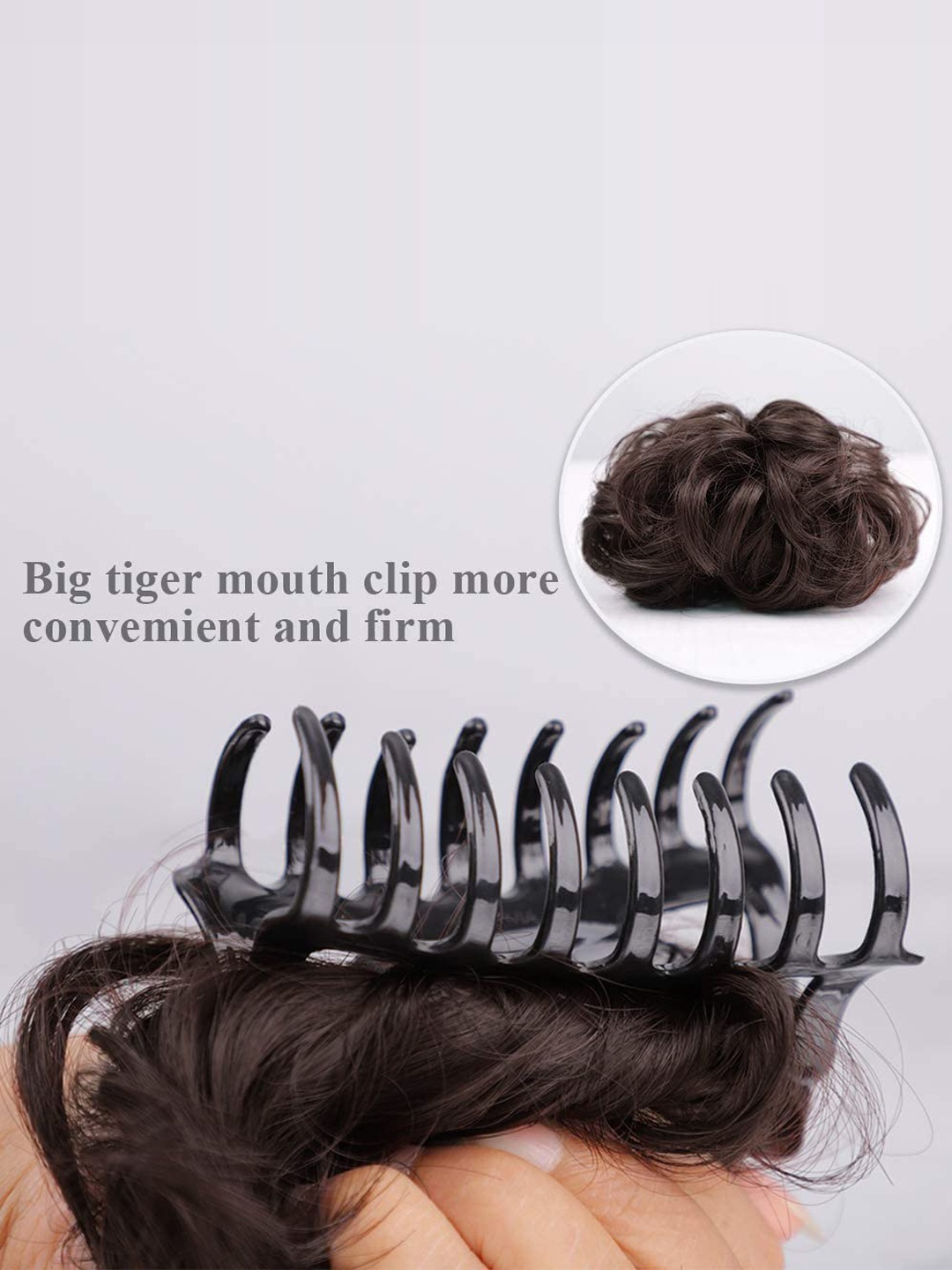 

CHRONEX Artificial Bun Juda With Clutcher, Brown