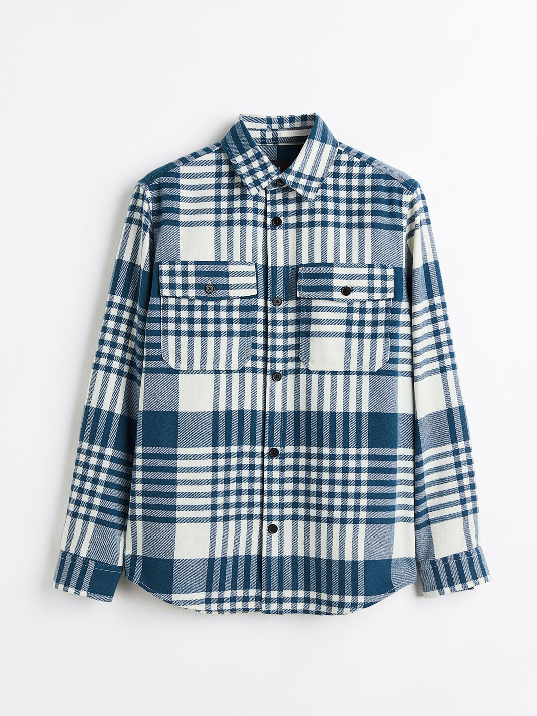 

H&M Twill Overshirt, Blue