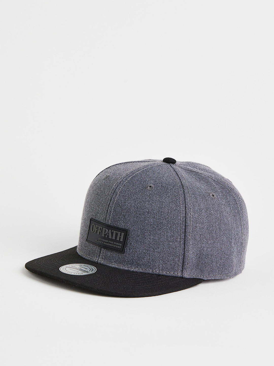 

H&M Men Appliqued Cap, Grey