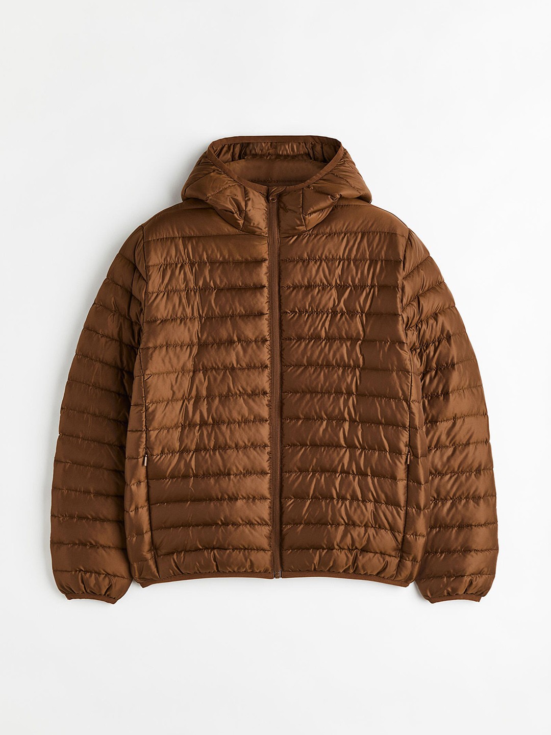 

H&M Men Lightweight Puffer Jacket, Brown