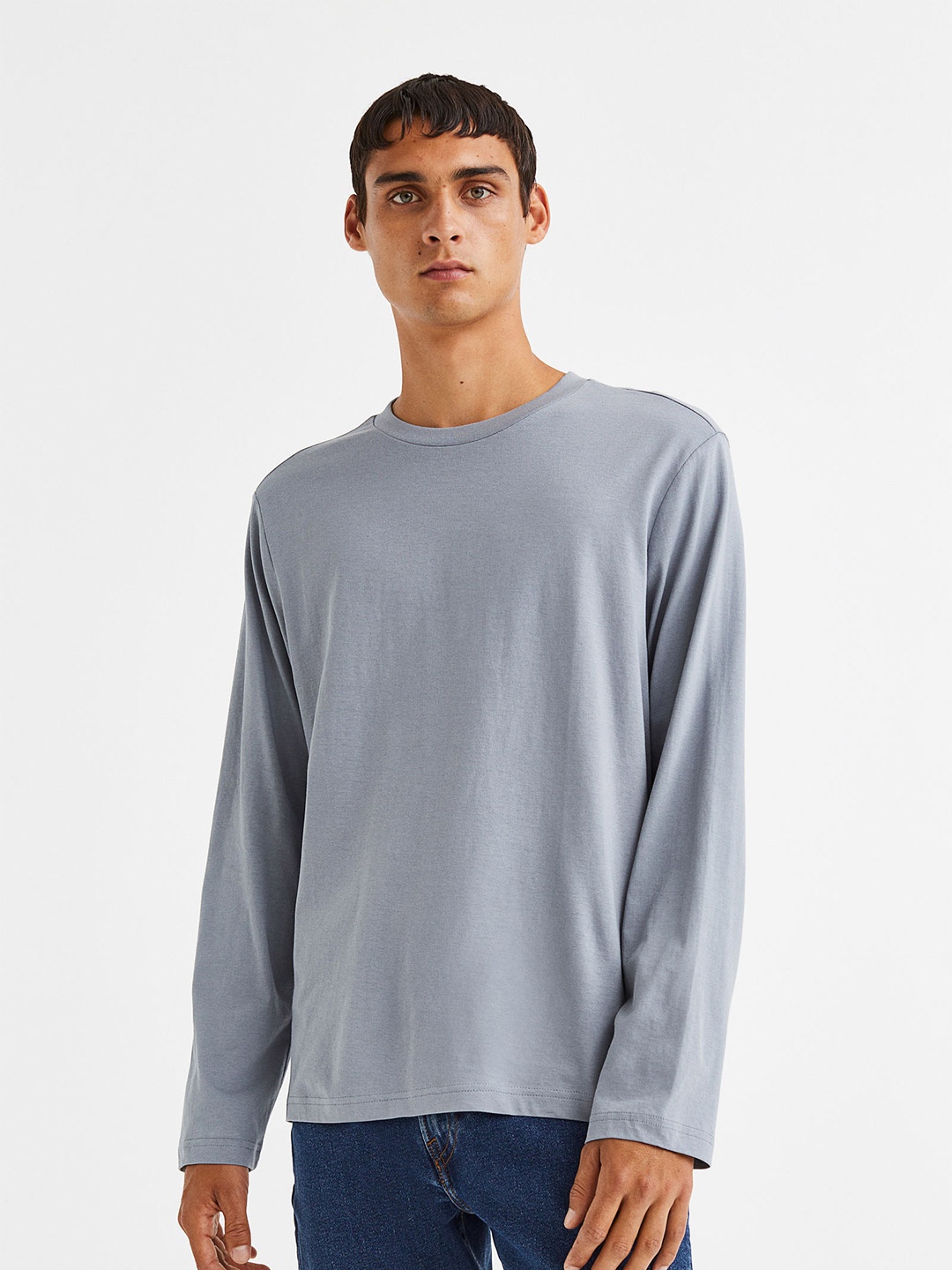

H&M Men Regular Fit Jersey Top, Blue