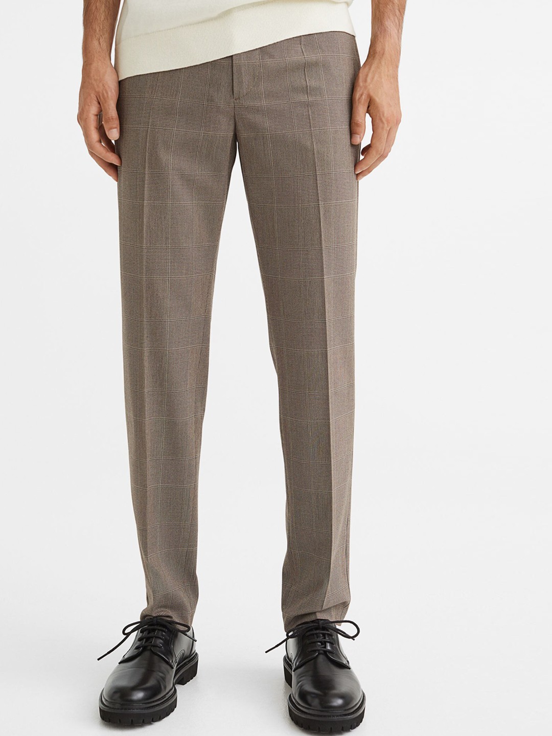 

H&M Men Slim Fit Trousers, Grey