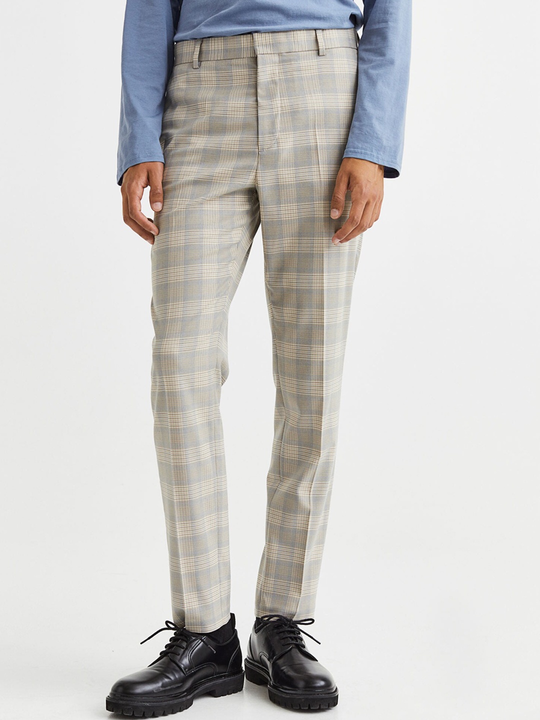 

H&M Men Slim Fit Trousers, Beige