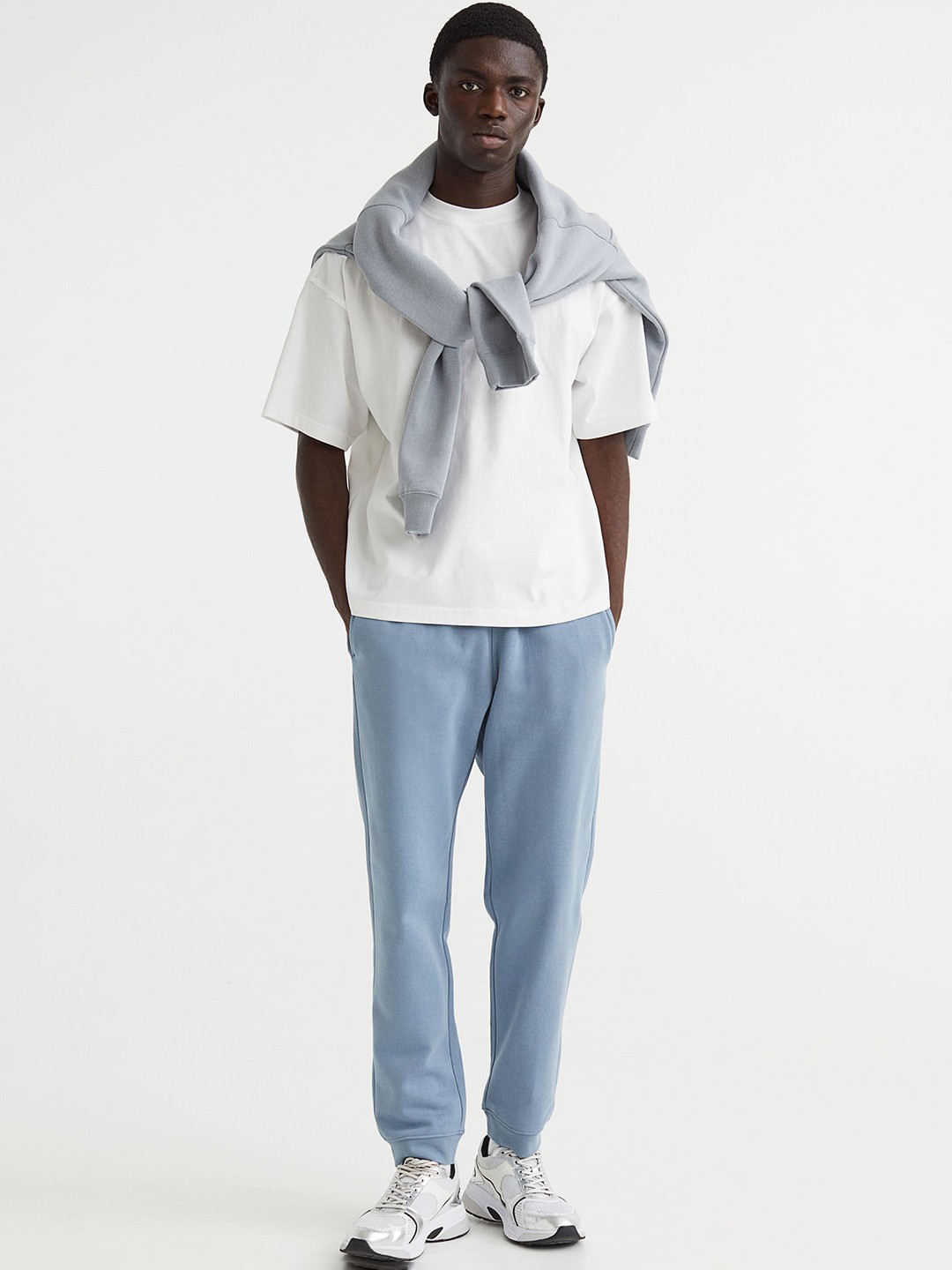

H&M Men Regular Fit Joggers, Blue