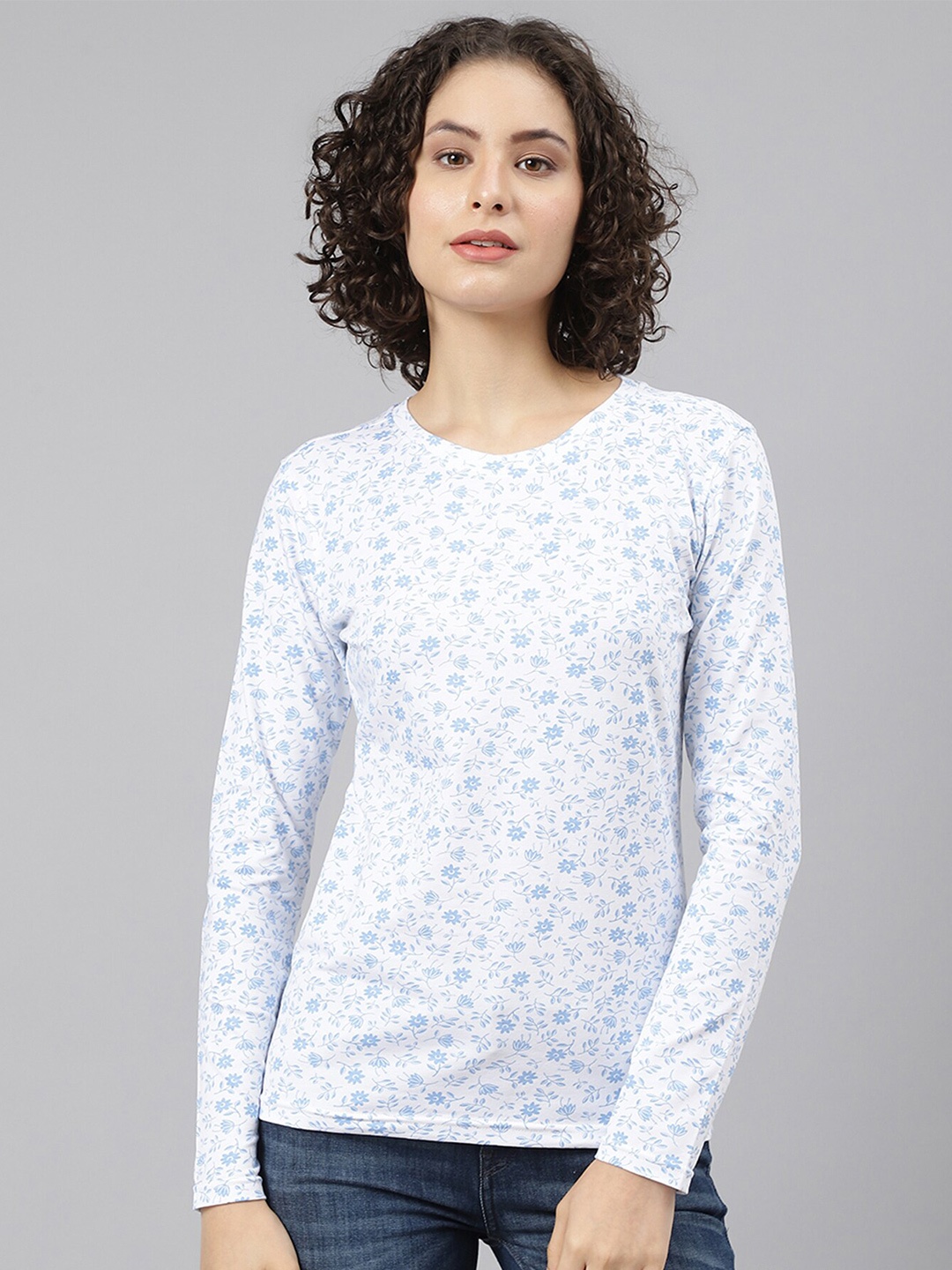 

Beverly Hills Polo Club Women Floral Printed T-shirt, White