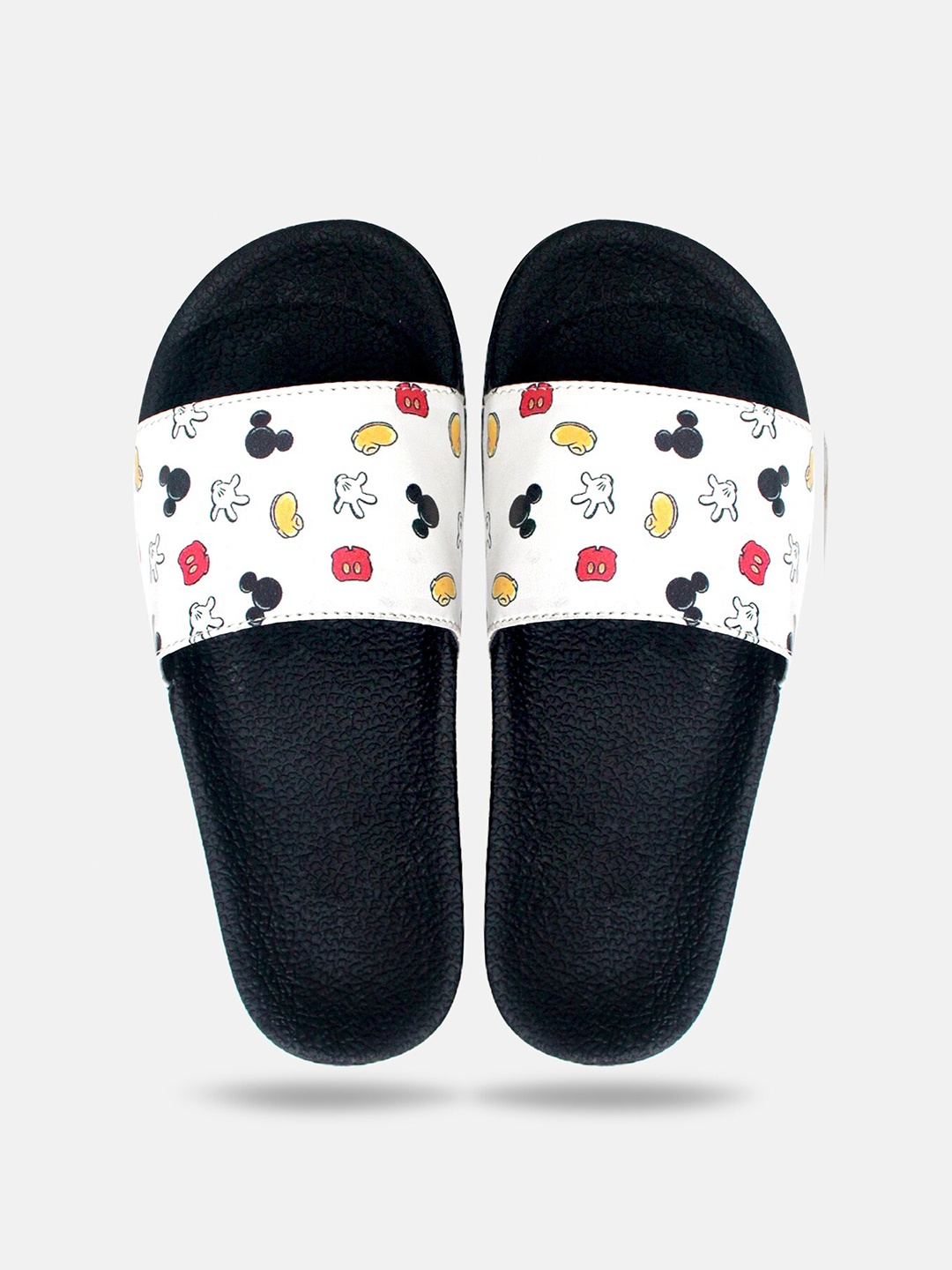 

ADIVER Women Printed Sliders, White