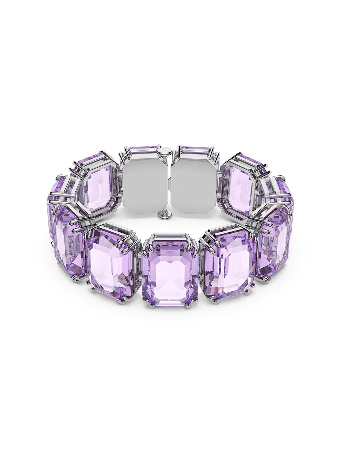 

SWAROVSKI Women Crystals Rhodium-Plated Link Bracelet, Silver