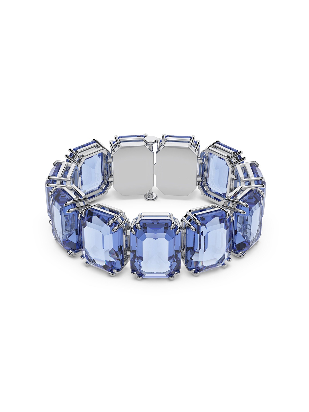 

SWAROVSKI Women Crystals Rhodium-Plated Cuff Bracelet, Silver