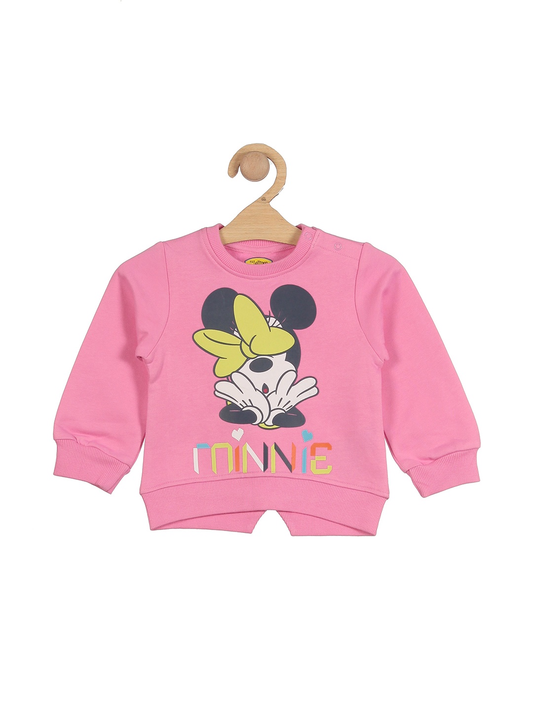 

Lil Lollipop Girls Graphic Printed Cotton Sweatshirt, Pink