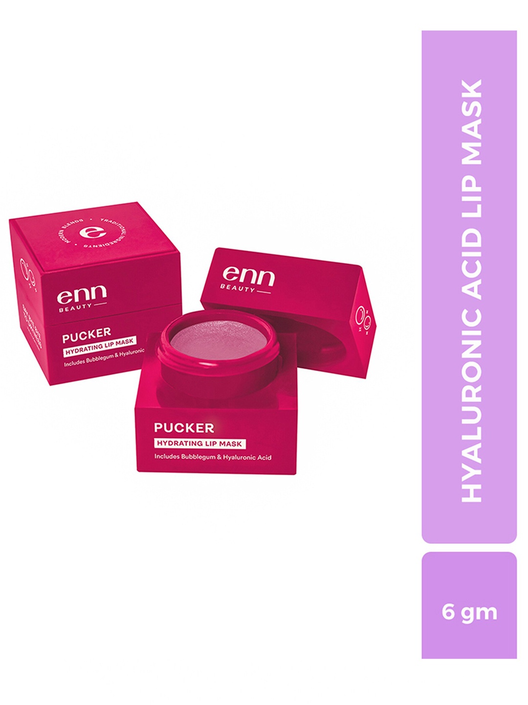 

ENN Pucker Hydrating Lip Mask with Hyaluronic Acid 6 g - Bubblegum, Pink