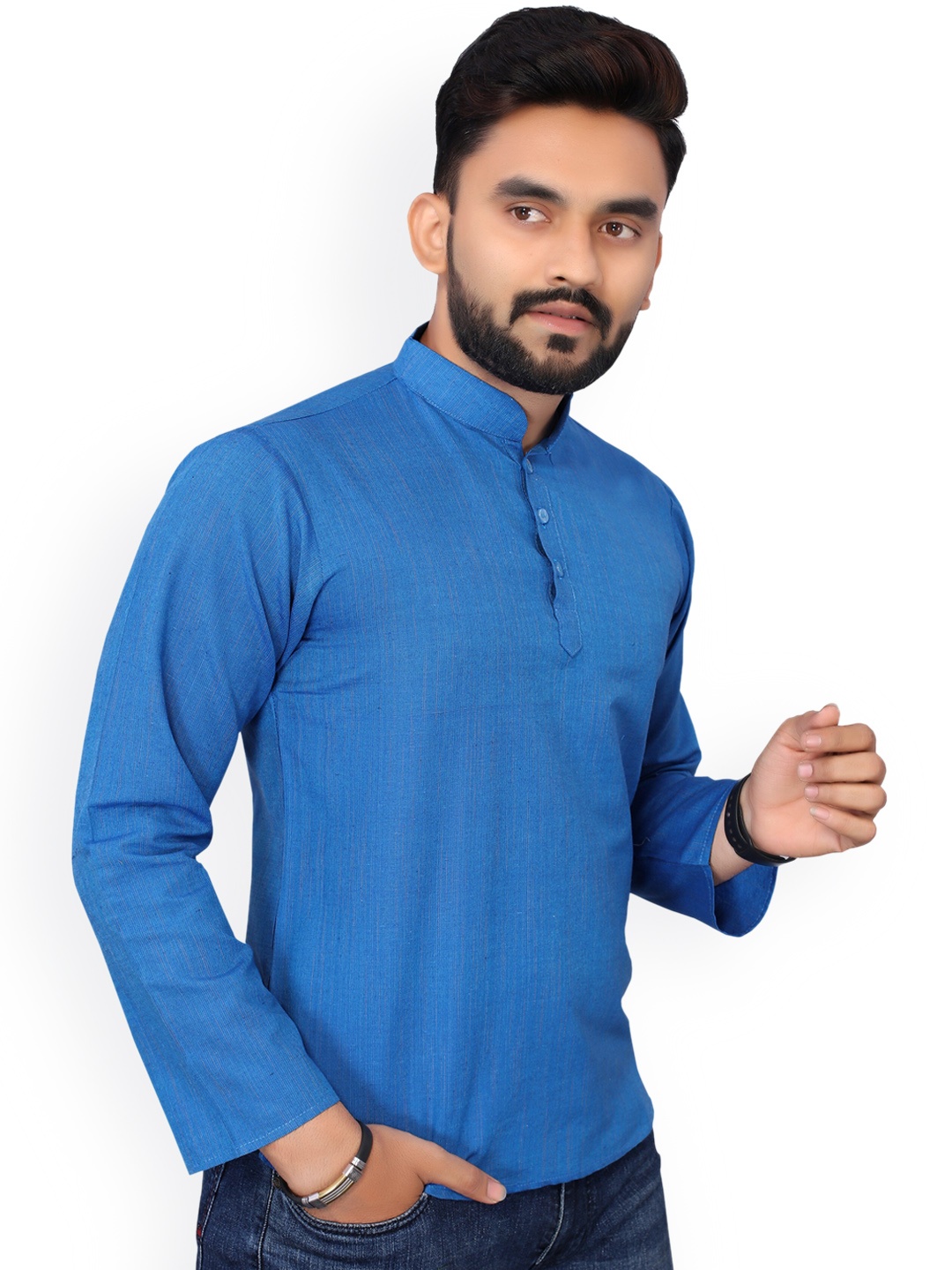 

Nimayaa Men Blue Kurta