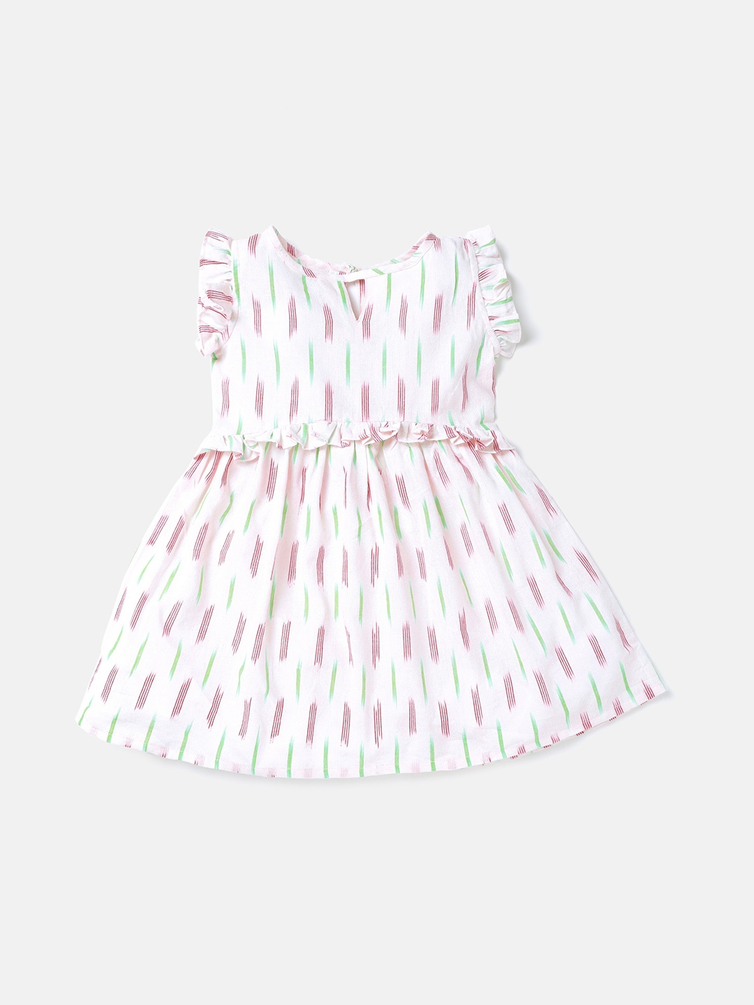 

Saaki Girls Off White Striped Dress