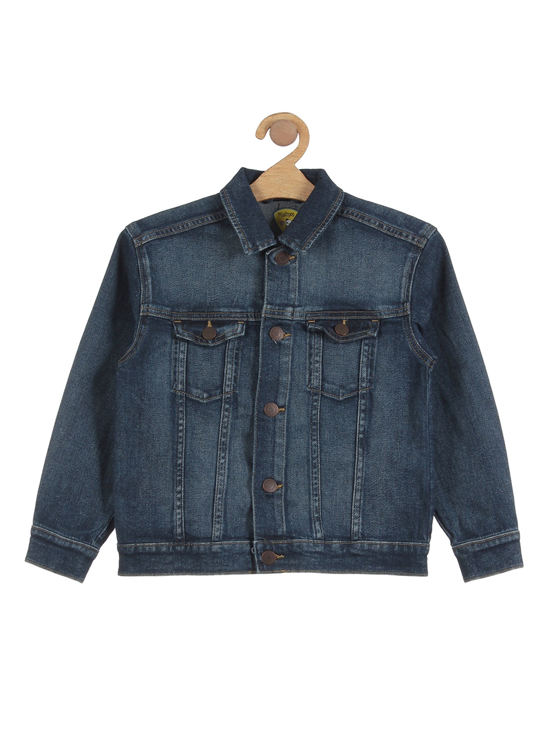 

Lil Lollipop Unisex Kids Washed Lightweight Outdoor Denim Jacket, Blue