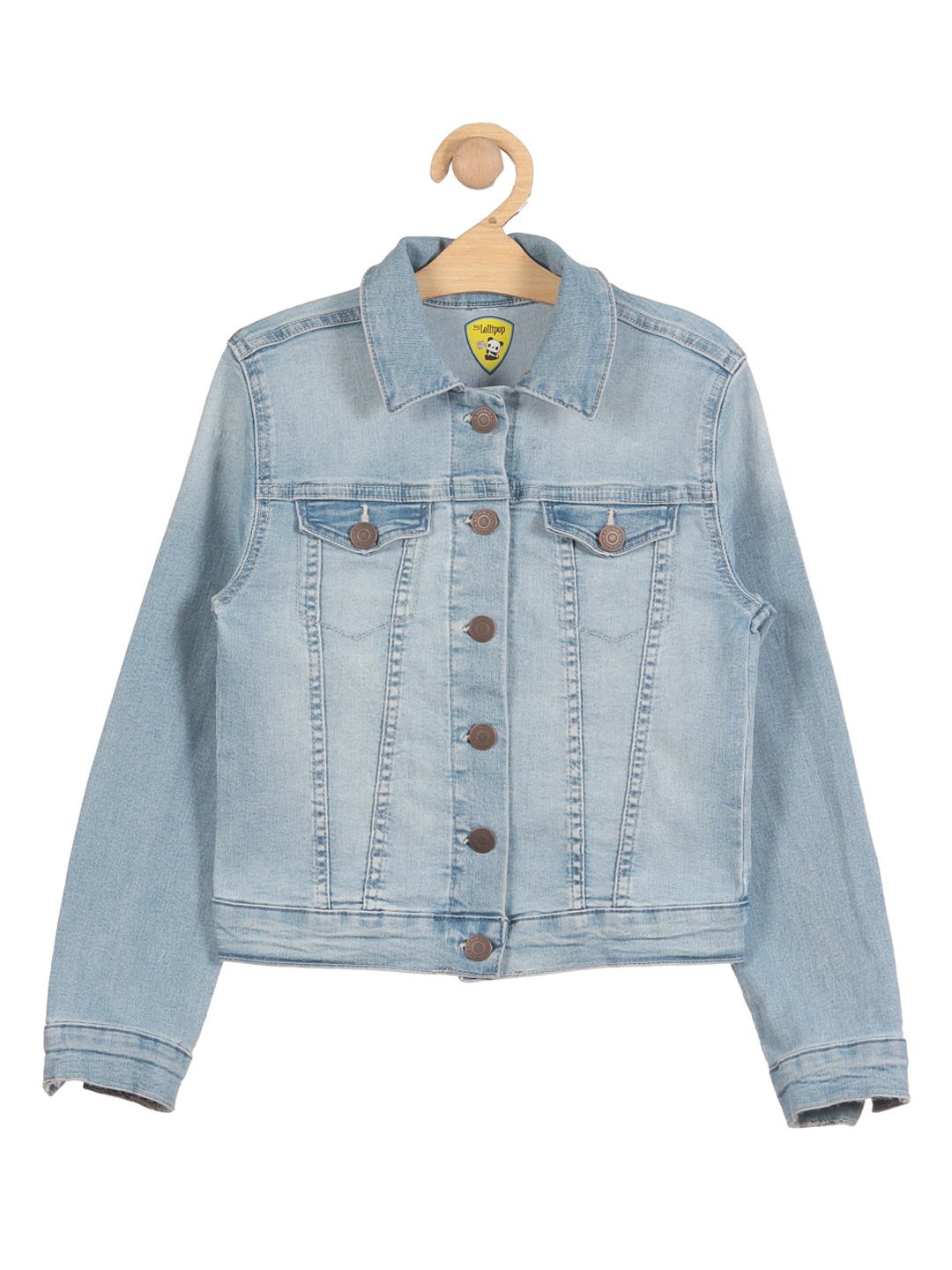 

Lil Lollipop Unisex Kids Washed Striped Lightweight Outdoor Bomber Jacket, Blue