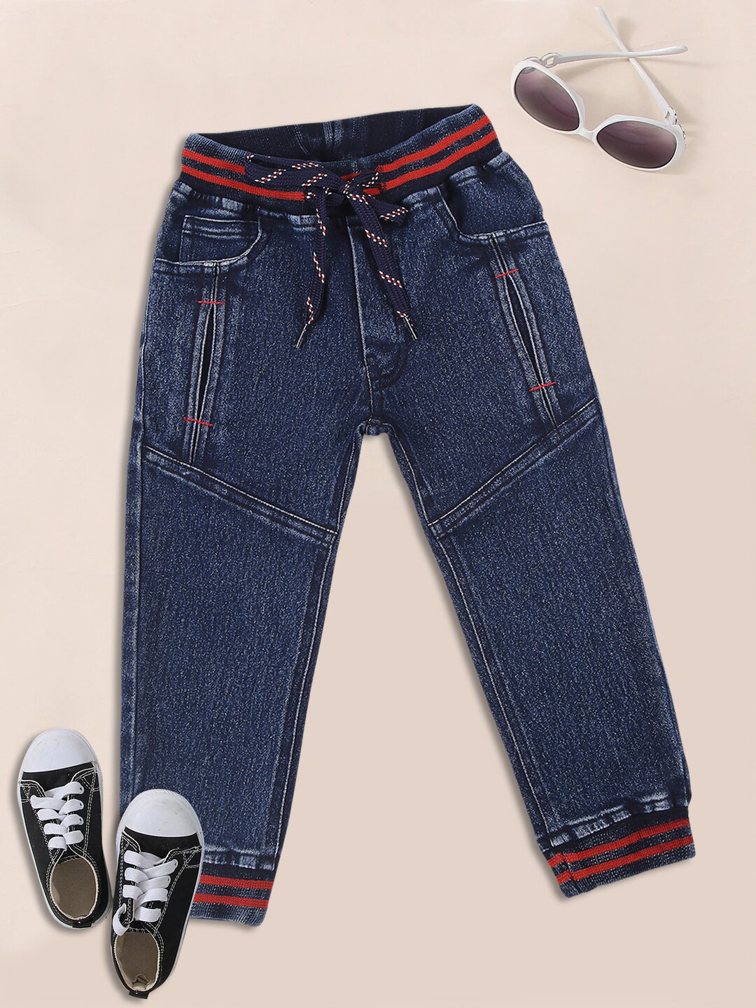 

MeeMee Boys Navy Blue Original Skinny Fit Joggers Trousers