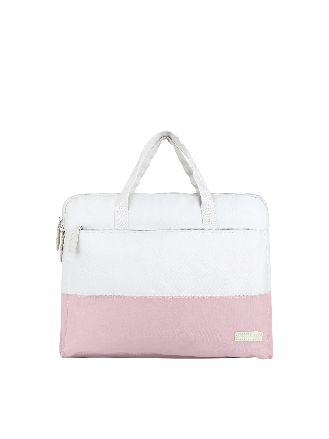 

PROBUS Unisex Colourblocked Laptop Bag, Pink