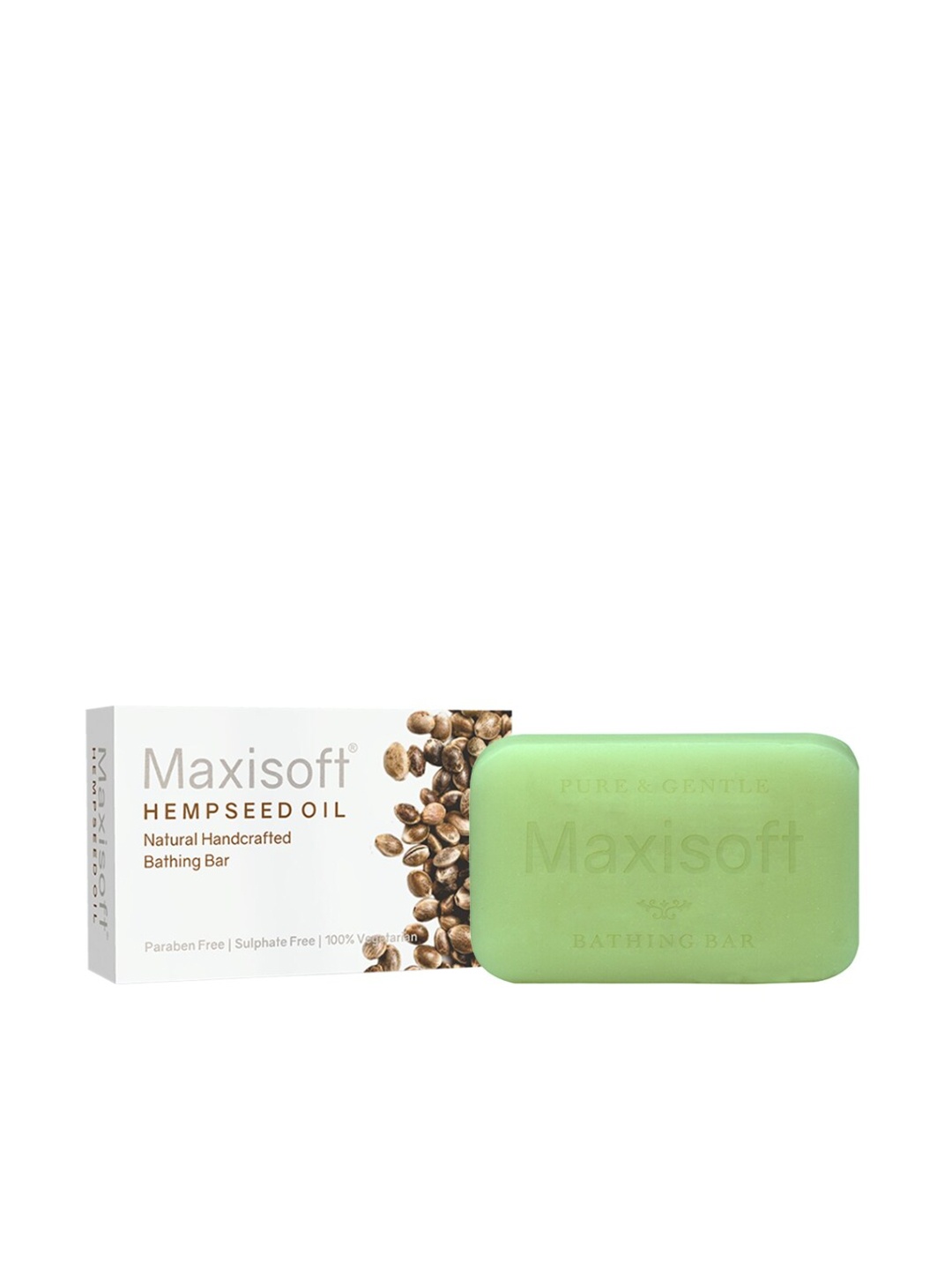 

Maxisoft Hempseed Oil Moisturizing Bathing Soap - 75 g, Green