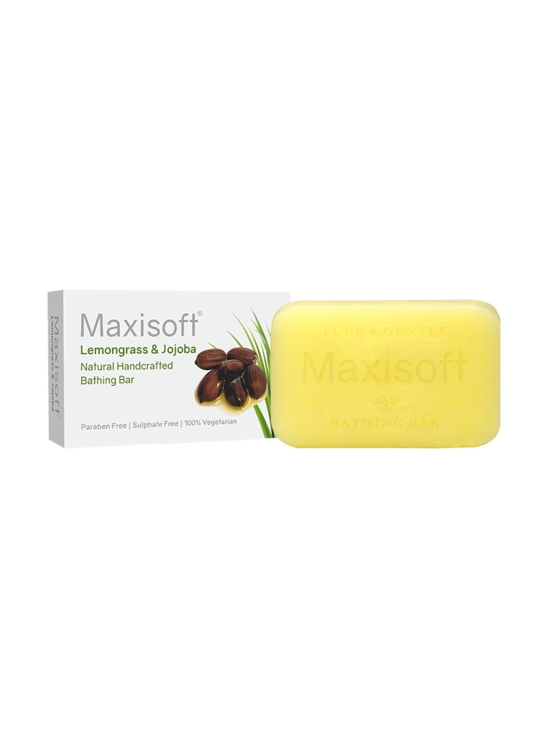 

Maxisoft Lemongrass & Jojoba Bathing Bar, Yellow