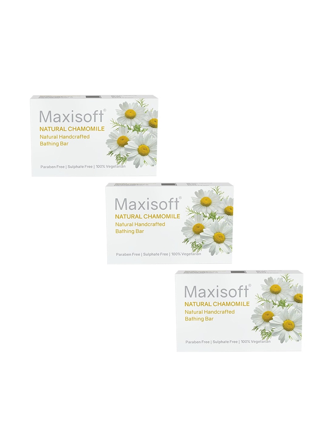 

Maxisoft Pack Of 3 Natural Chamomile Bathing bar 225gm, Na
