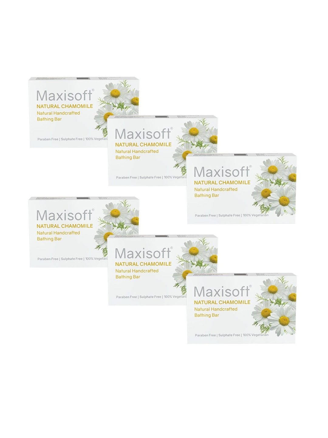 

Maxisoft Set Of 6 Chamomile Bathing Soap - 75 g, Na