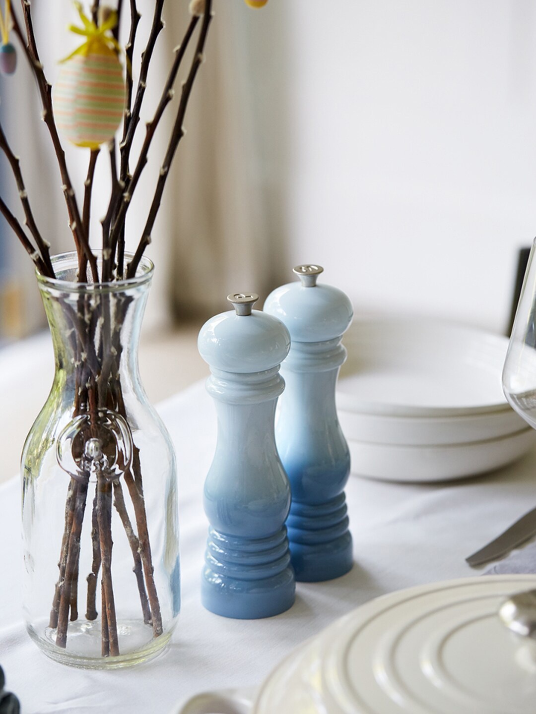 

LE CREUSET Handcrafted Ceramic Salt & Pepper Shakers, Blue