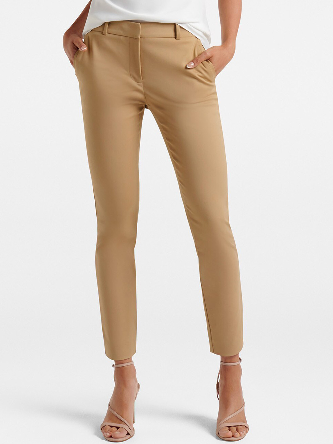 

Forever New Women Skinny Fit Trouser, Camel brown