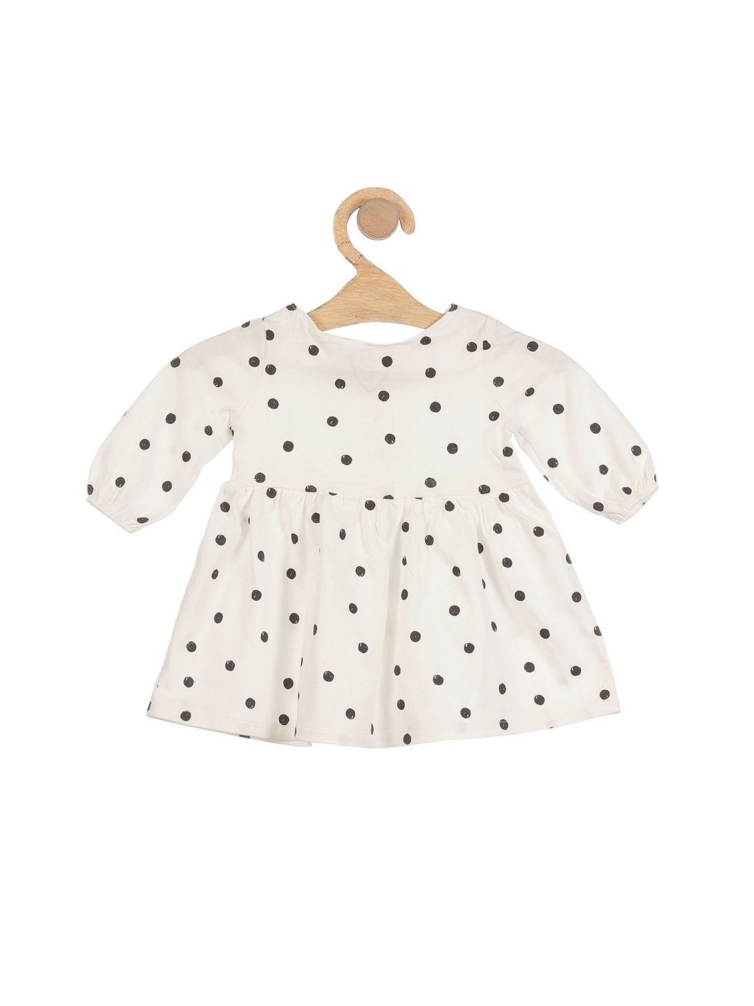 

Lil Lollipop Girls Polka Dot Printed Cotton Dress, White
