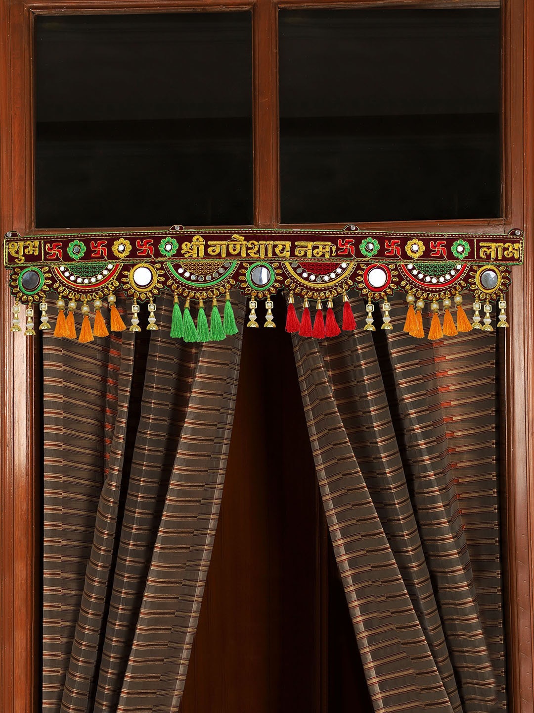 

TIED RIBBONS Traditional Diwali Decor Door Hanging Bandhanwar Toran, Multi