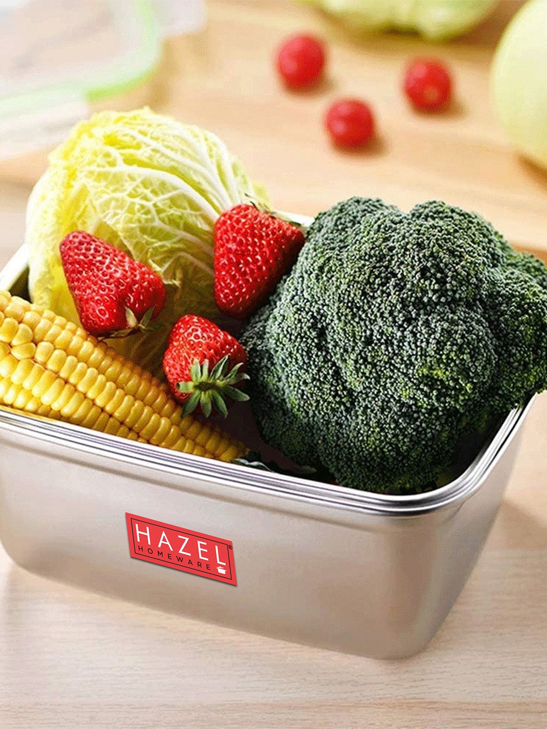 

HAZEL Dishwasher Safe Stainless Steel Food Container, Silver