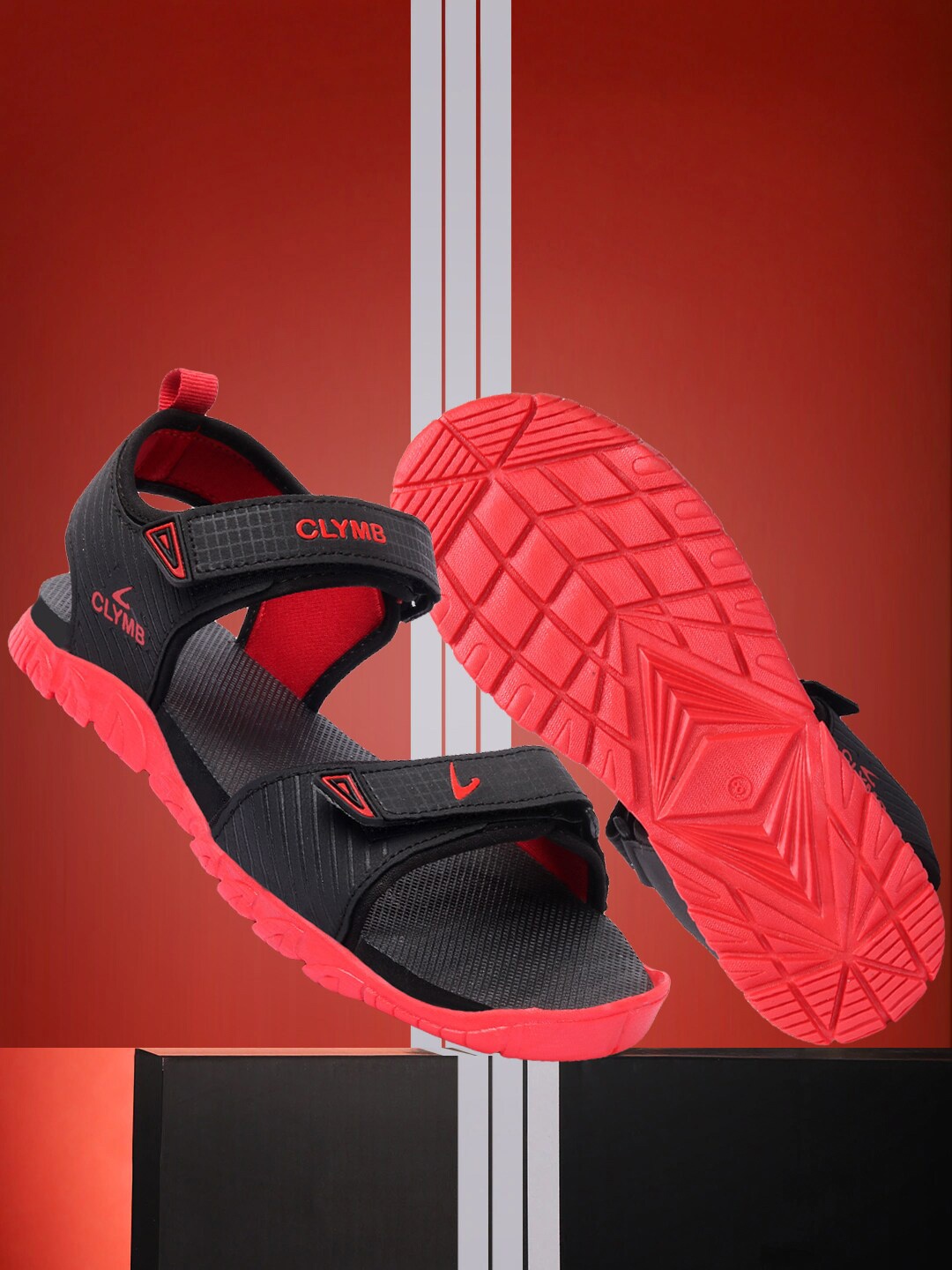 

CLYMB Men Sports Sandals, Black