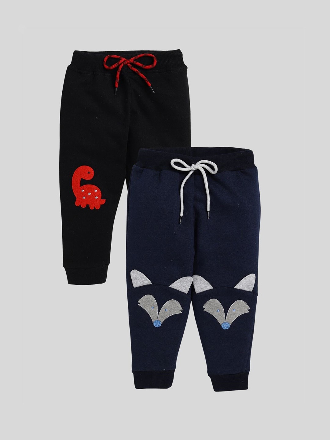 

Toonyport Infants Pack Of 2 Printed Cotton Joggers, Black