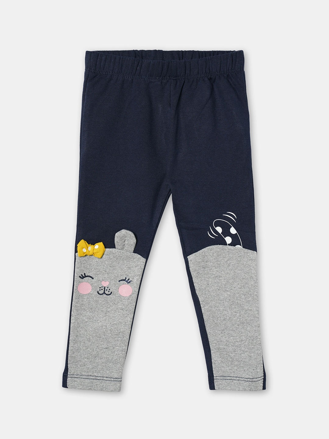 

R&B Infants Printed Cotton Joggers, Purple