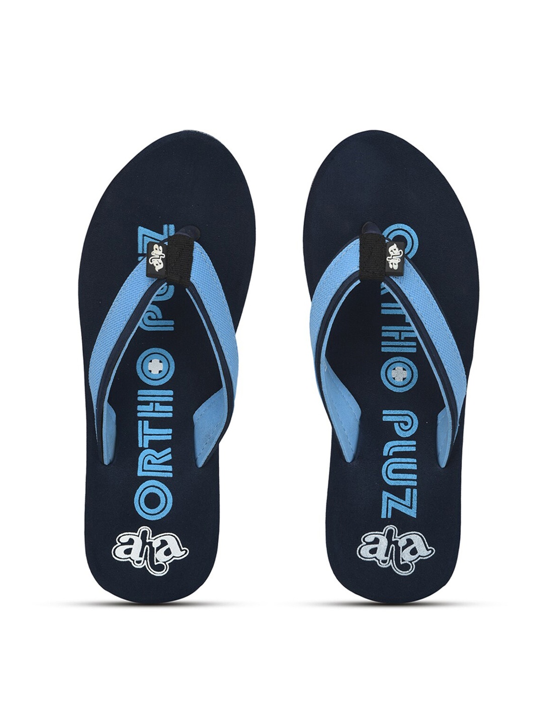 

Liberty Women Navy Printed Thong Flip-Flops, Navy blue