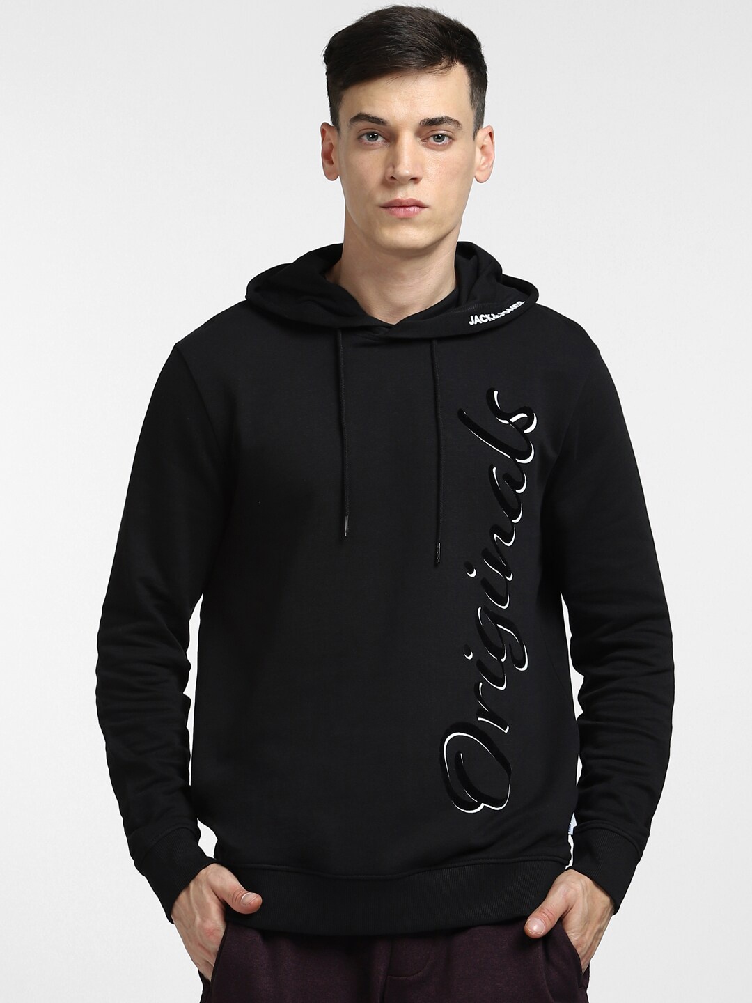 

Jack & Jones Men Hooded Sweatshirt, Black