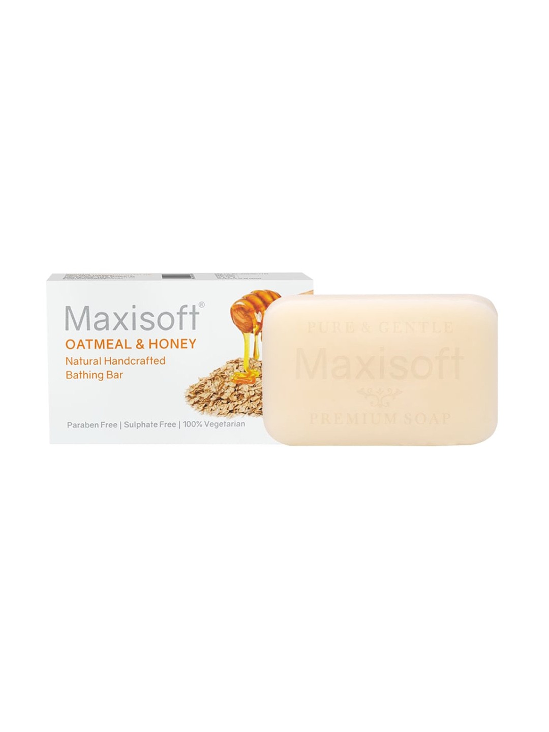 

Maxisoft Oatmeal & Honey Bathing Bar 75 g, Off white