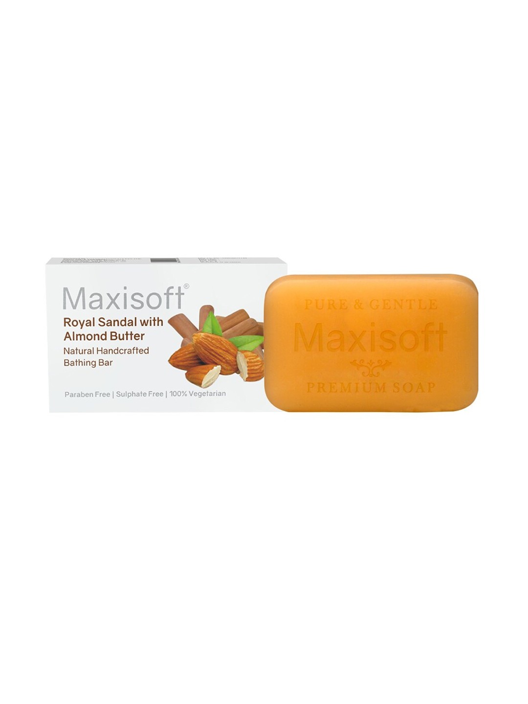 

Maxisoft Royal Sandal with Almond Butter Bathing bar 75gm, Yellow