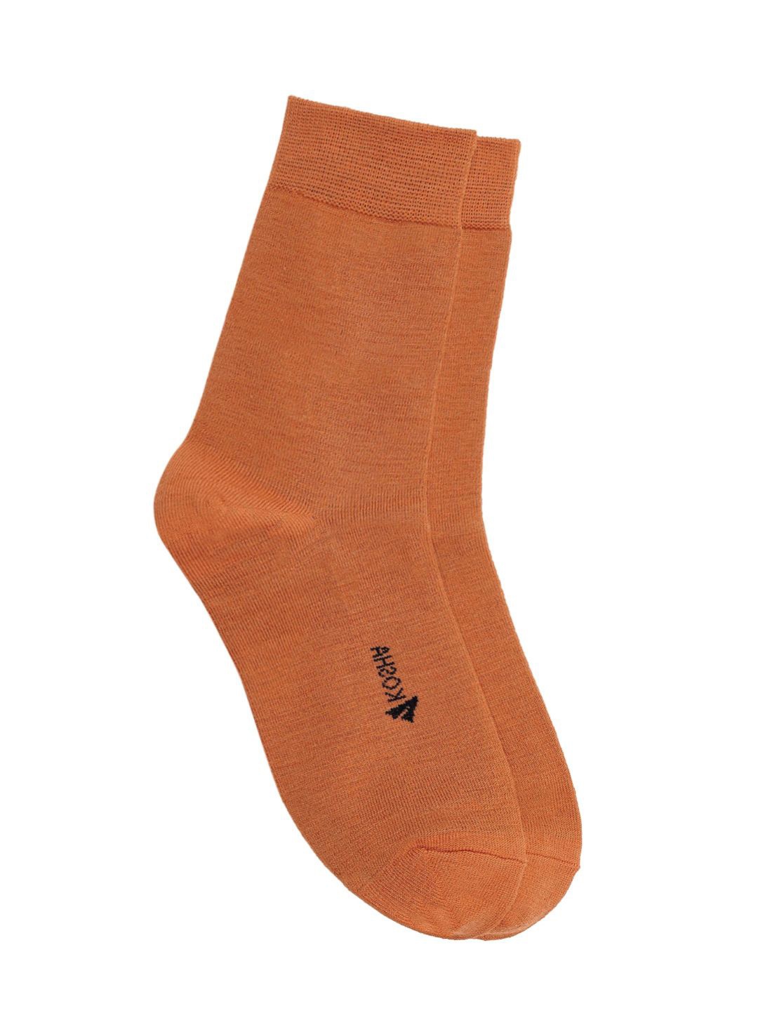 

Kosha Women Pack of 3 Orange Merino Wool Above Ankle Length Socks