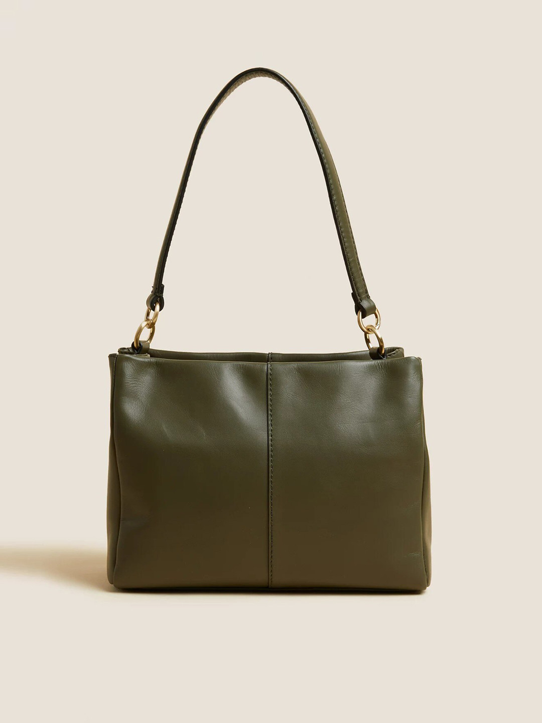

Marks & Spencer Leather Structured Shoulder Bag, Khaki