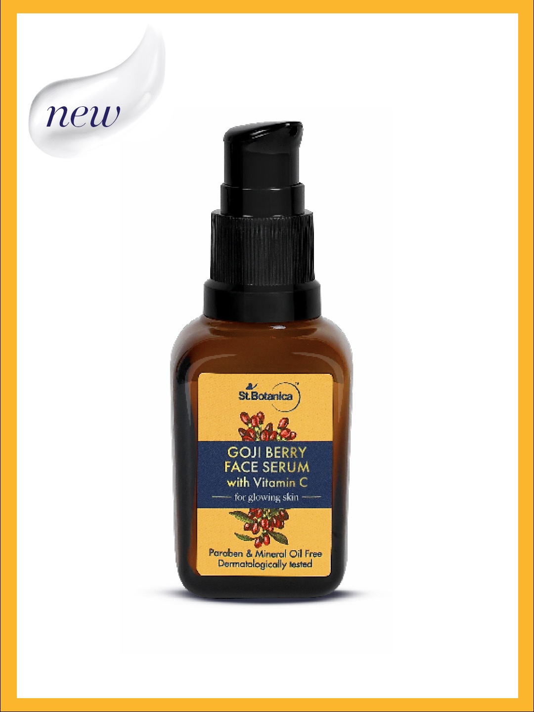 

St.Botanica Goji Berry & Vitamin C Face Serum for Youthful Glow - 30ml, Beige