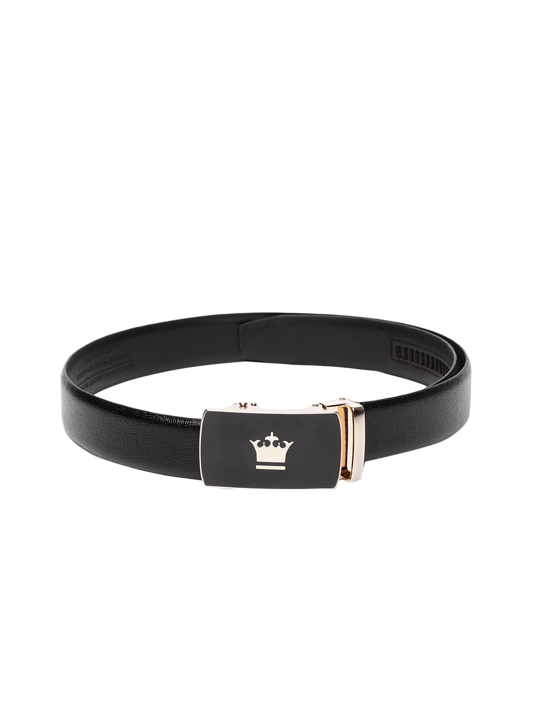 

Louis Philippe Men Black Leather Belt