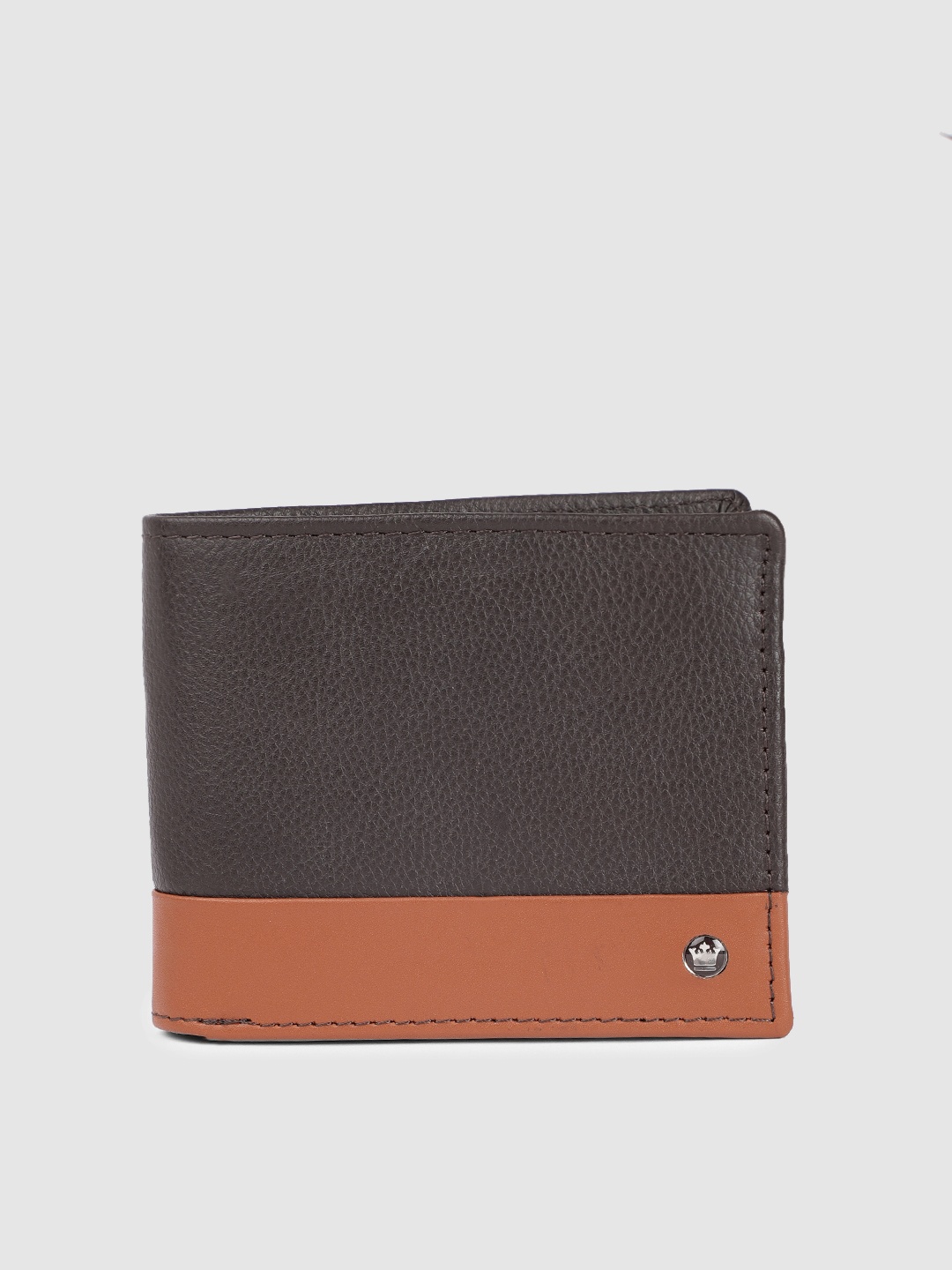 

Louis Philippe Men Brown Leather Two Fold Wallet