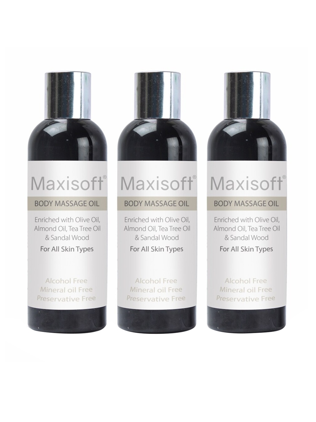 

Maxisoft Set Of 3 Body Massage Oil 100ml, Na