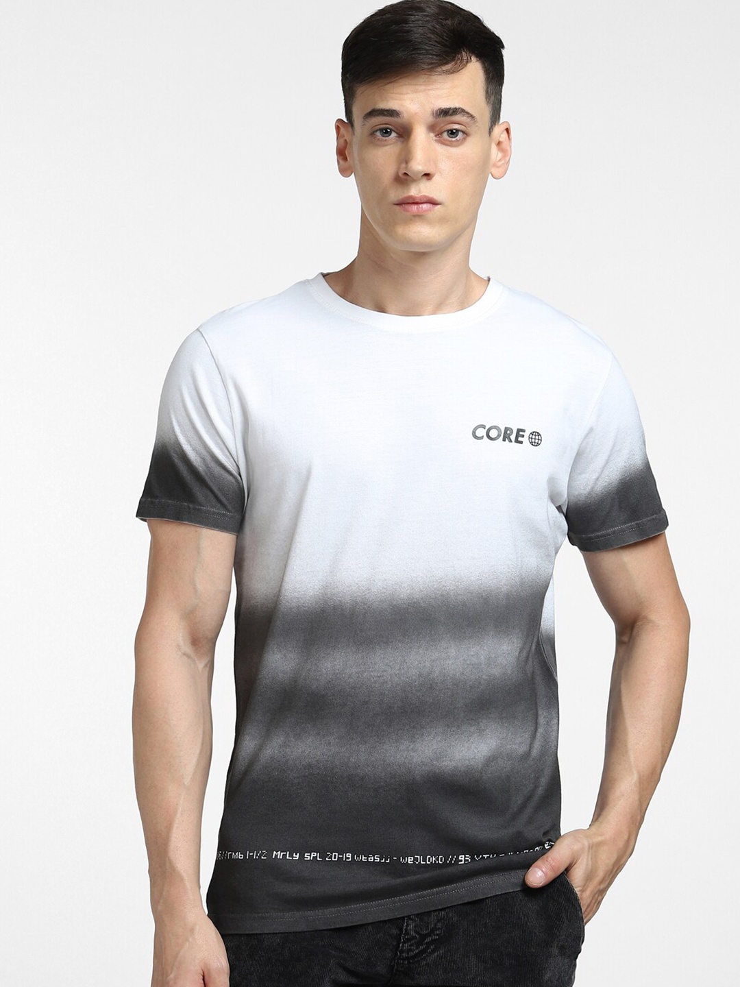 

Jack & Jones Men Pure Cotton Oversized T-shirt, White