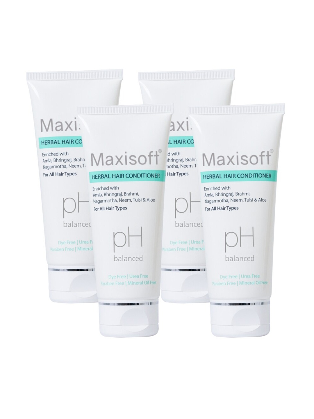 

Maxisoft Set Of 4 Herbal Hair Conditioners 100 ml Each, Na