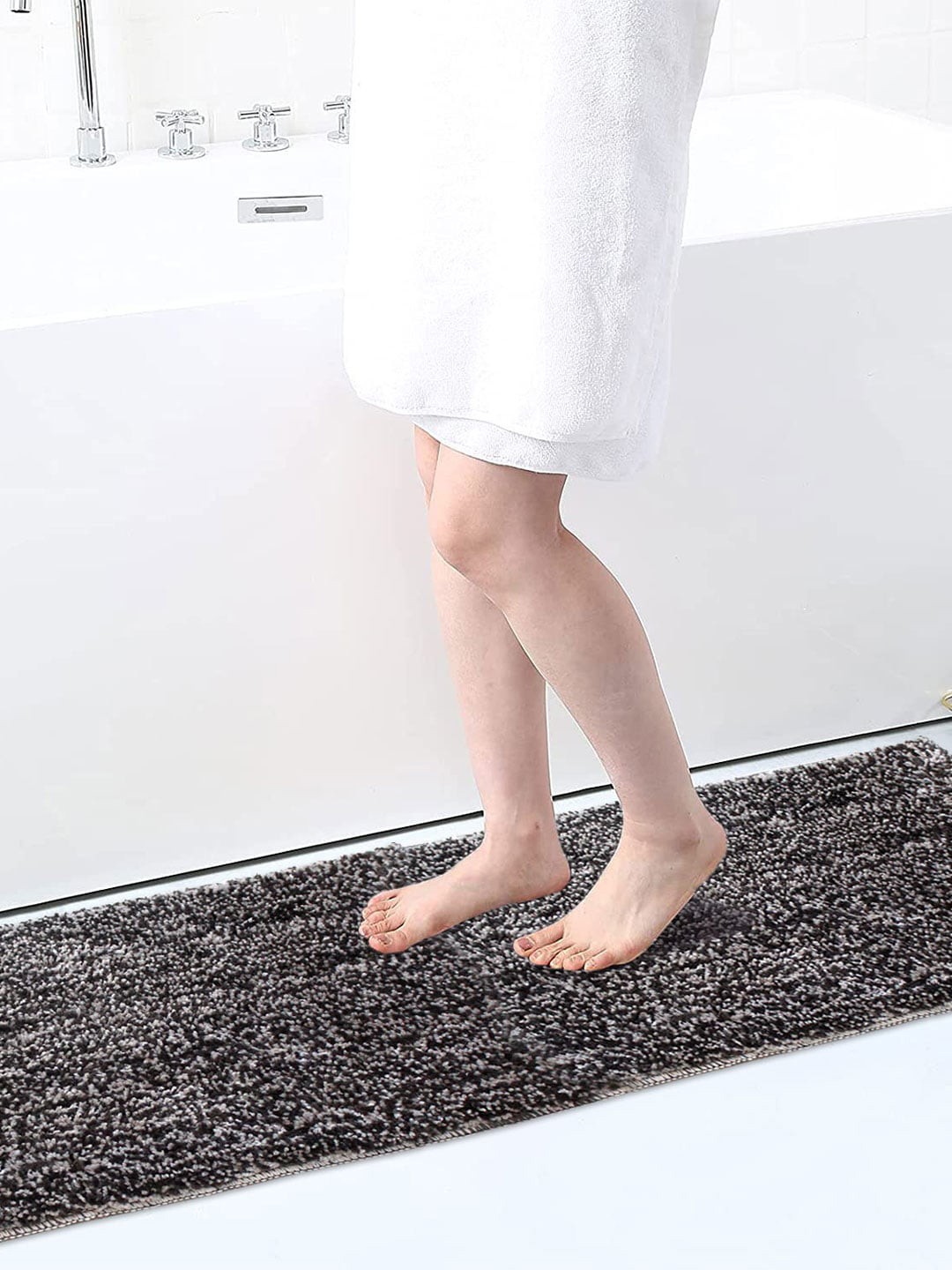 

LUXEHOME INTERNATIONAL Textured Floor Runners, Steel