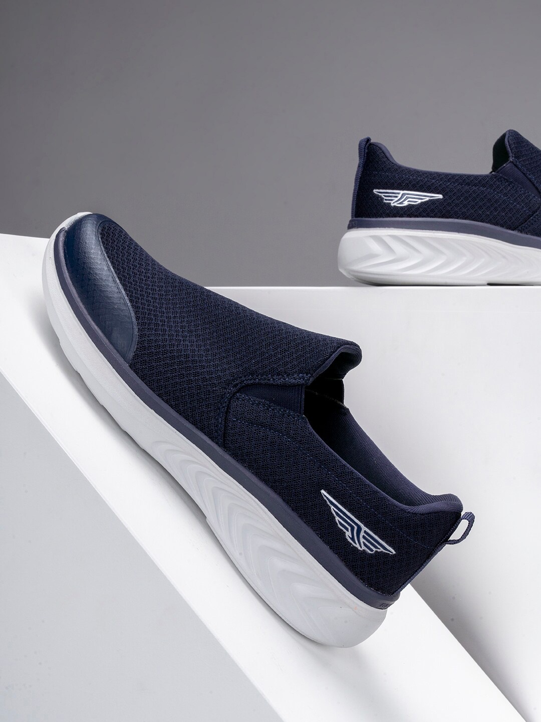 

Red Tape Men Navy Blue Mesh Walking Shoes